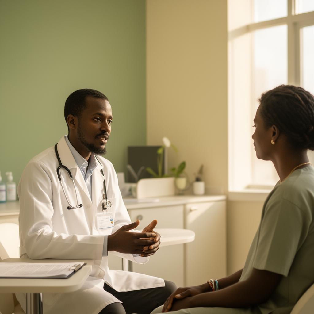 Doctor consulting with a patient